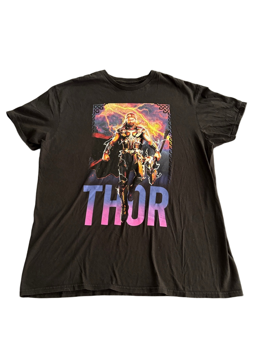 Thor Love and Thunder Graphic Tee Black Size XL